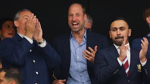 As Aston Villa wins Europa League, Prince William celebrates from the stands