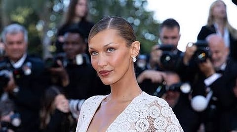 Bella Hadid pays homage to Jane Birking in vintage Schiaparelli gown at Cannes 2026