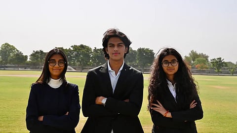 Vivaan Chhawchharia, Ariana Agarwal and Avyana Mehta The Earth Prize