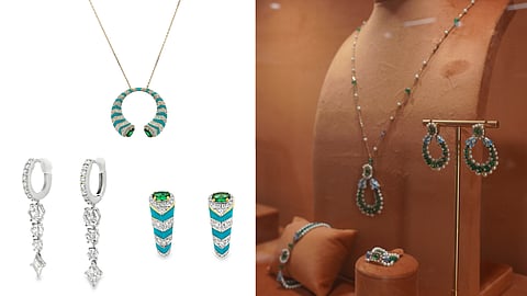 In Timanti's Reimagined Classics the brilliance diamonds is accentuated with thoughtfully chosen coloured gemstones