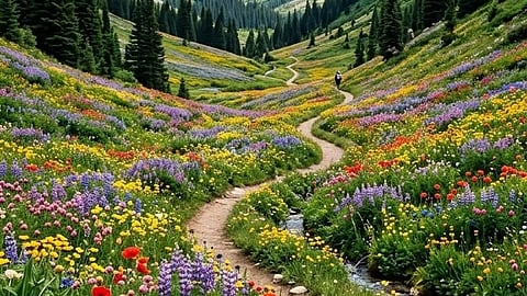 Valley of Flowers National Park in Uttarakhand is now open to visitors until October 31, with peak blooming season