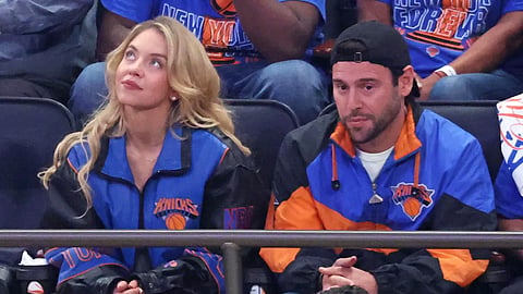 Sydney Sweeney and Scooter Barun at the recent NBA finals