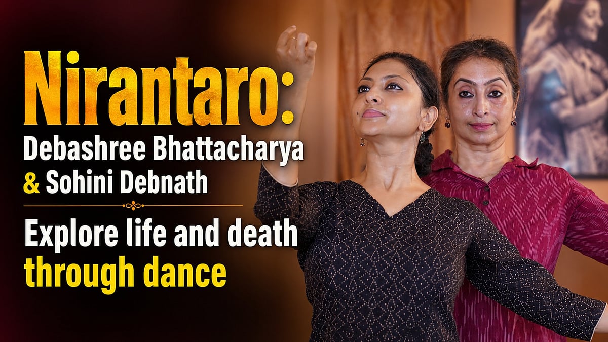 Kathak dancers Debashree Bhattacharya & Sohini Debnath explore death and life through Nirantaro. Watch the video