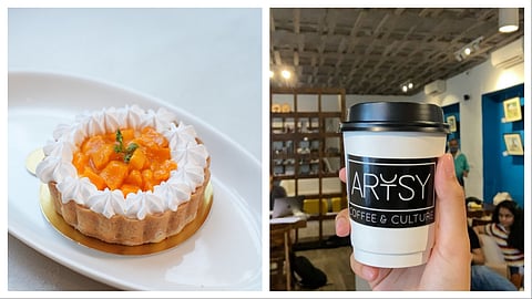 Mango Tart (L) from Artsy's summer menu