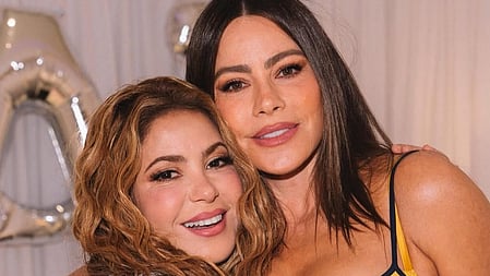 Sofia Vergara dances to Hips Don’t Lie as Shakira celebrates her landmark 100th show