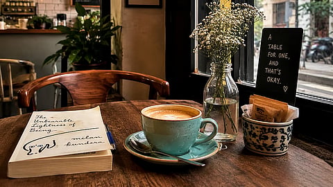 A table for one is not a sign of loneliness at all