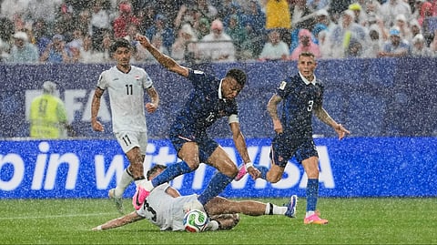 Kylian Mbappé scores twice for France in the longest ever World Cup match 