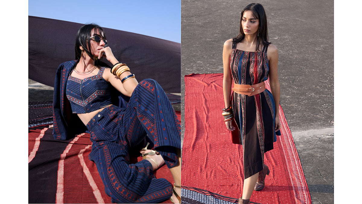 Forget stiff fabrics: Ajrakh on cotton twill is the contemporary textile upgrade you need to see