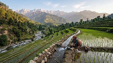 The Kuhl irrigation system is a traditional method of irrigation that has been used for generations in Himachal Pradesh