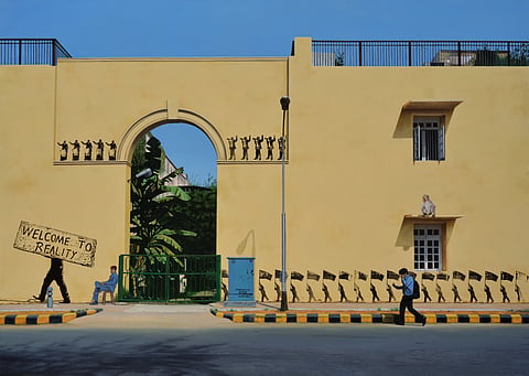 Subhakar Tadi writings on the wall exhibition at Akara Contemporary