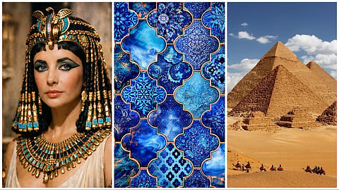 Egyptian blue was created by heating sand, copper, lime and natron,