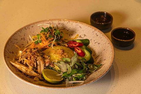 A dish from ‘From Hoi An, With Love: On a Plate. On Canvas’ at Four Seasons Hotel Bengaluru