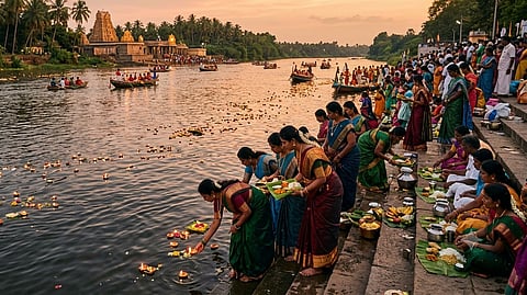 Aadi Perukku marks the 18th day of the Tamil month of Aadi, when devotees gather along riverbanks
