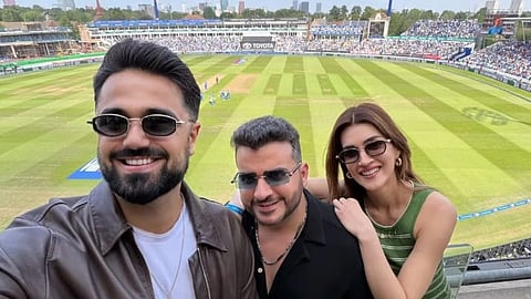 Kriti Sanon and MS Dhoni spotted at India vs England ODI