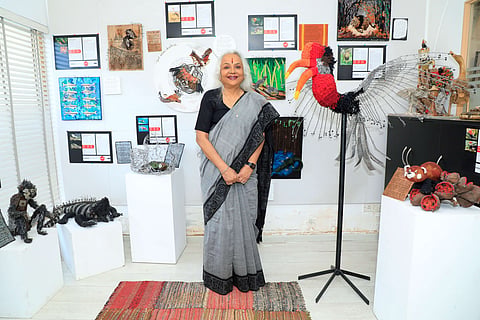 From coral reefs to caged birds, this new Chennai exhibition threads beauty, waste and biodiversity loss