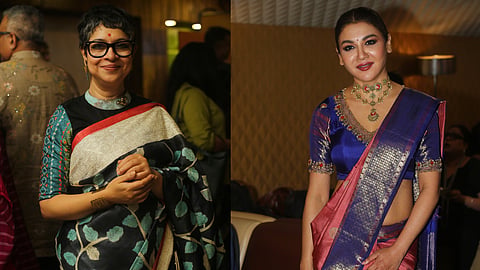 Glimpses of the premiere of Bengali film Aajo Ardhangini