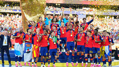 Spain lifted the FIFA World Cup trophy after its 2026 triumph over Argentina