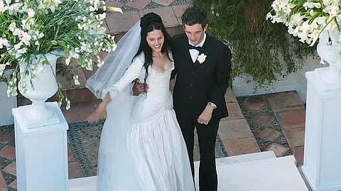 Here's why Gabbriette married Matty Healy in an intentionally destroyed wedding dress