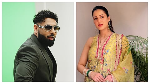 Punjabi actress Isha Rikhi shared a montage of videos and pictures featuring herself and Badshah