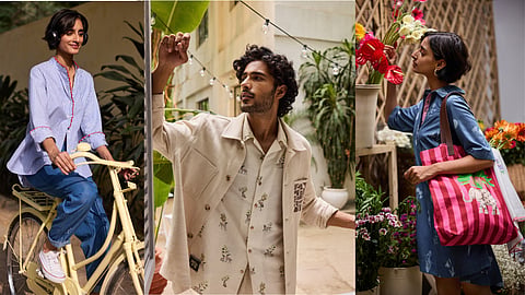 Nicobar Yamuna collection featuring contemporary Indian clothing with relaxed silhouettes and handcrafted details