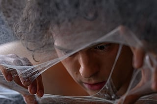 A glimpse at Tom Holland as Peter Parker/Spider-Man in Spider-Man: Brand New Day