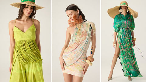 Appliqué, bandhani and leheriya reimagined in bold, sustainable couture