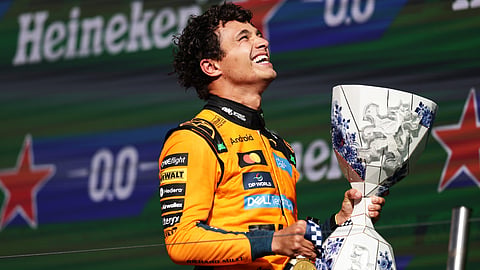The winner wore orange, all right. Just not the orange they came to see