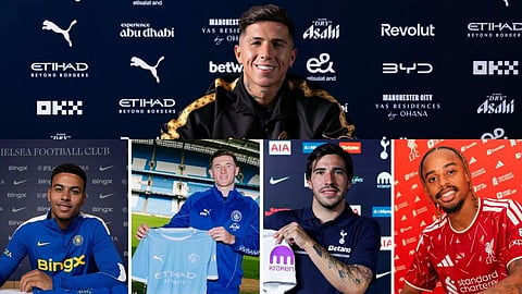 Enzo Fernández, Morgan Rogers, Elliot Anderson, Sandro Tonali & Bradley Barcola signing for their respective clubs 
