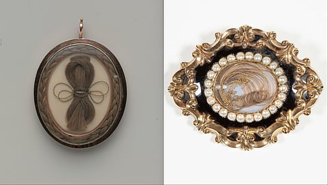 Victorian hair jewellery