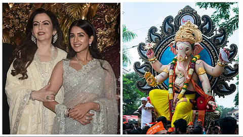  Antilia Cha Raja celebrations at Antilia; Nita and Radhika embrace festive glam