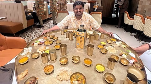 Food vlogger shares glimpses of the famous Bahubali thali in Mumbai