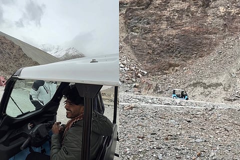 A man from Muzaffarnagar took his e-rickshaw all the way up to the Spiti valley and went viral