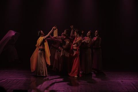 Debapriya Das and her Oriental dance company Nrityakosh explore in To Burn to Bloom, a 60-minute dance theatre production