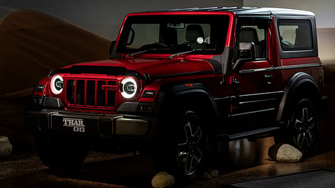 The Thar OG is also much safer now with 6 airbags, including 4 first-in-segment Head, Pelvis, Thorax, and Shoulder (HPTS) airbags for front and rear passenger protection