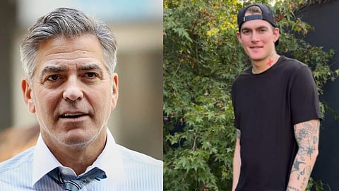 George Clooney and Presley Gerber