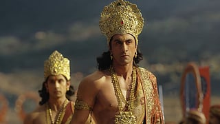 Ranbir Kapoor in a still from the Ramayana trailer