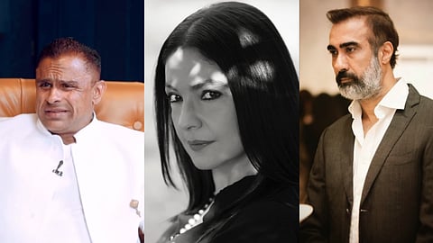 Rahul Bhatt, Pooja Bhatt and Ranvir Shorey 