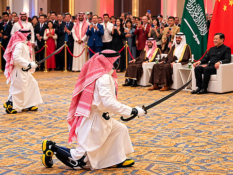 Chinese humanoid robots stun the internet with a futuristic Saudi sword dance in Riyadh