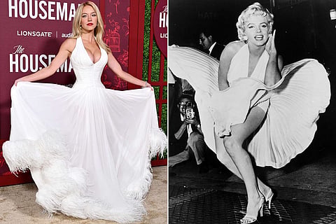 Sydney Sweeney and Marilyn Monroe are distant cousins
