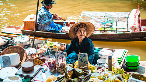 Discover the charm of floating markets, where colourful boats, fresh local produce and time-honoured trading traditions meet