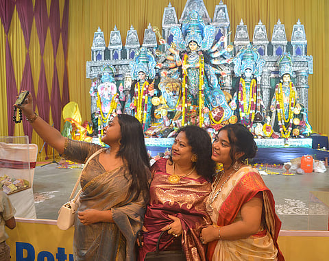 Decked in Pujo finery
