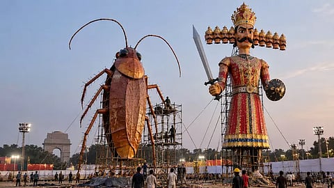 Delhi Ramlila set to burn 30-foot cockroach effigy