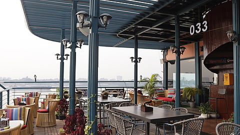 A view of the outer deck of Tring Tring 
