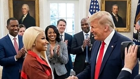 Nicki Minaj and President Donald Trump 
