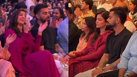 Virat Kohli and Anushka Sharma immerses themselves in Krishna Das’ devotional concert