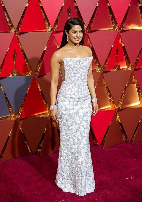 Priyanka Chopra at the red carpet of the 89th Academy Awards at the Dolby Theater in Los Angeles, the United States