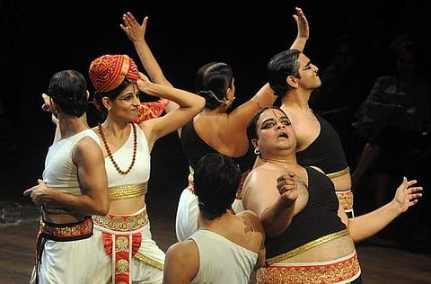 A scene from the play