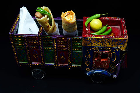 Wrap and roll: This kiosk offers flavours from Delhi and Kolkata