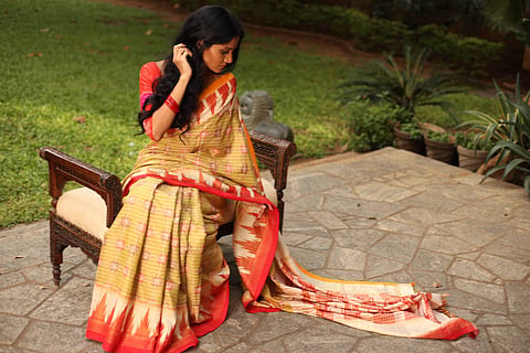 A beautiful Eri silk sari
