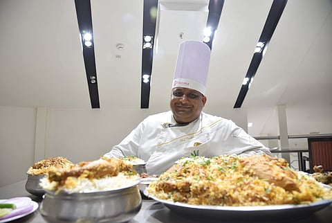 Executive Chef Pankaj Kumar at  the Imax outlet of Paradise